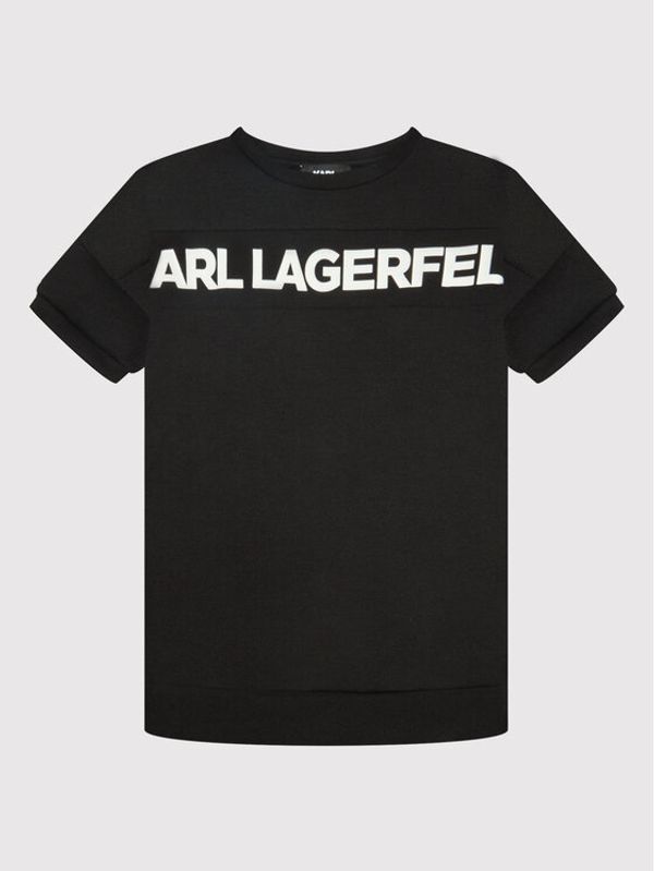 KARL LAGERFELD KARL LAGERFELD Ежедневна рокля Z12206 M Черен Relaxed Fit