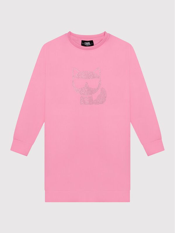 KARL LAGERFELD KARL LAGERFELD Ежедневна рокля Z12218 S Розов Regular Fit