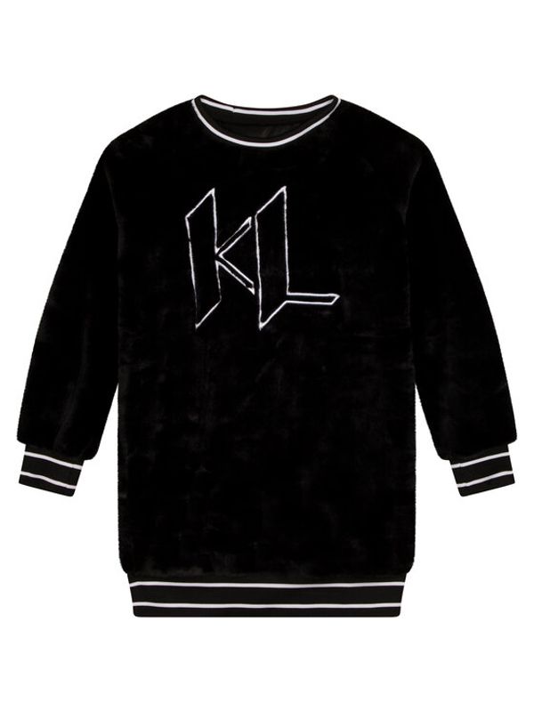 KARL LAGERFELD KARL LAGERFELD Ежедневна рокля Z12229 M Черен Regular Fit
