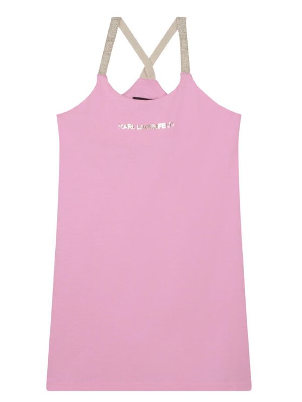 KARL LAGERFELD KARL LAGERFELD Ежедневна рокля Z12232 D Розов Regular Fit