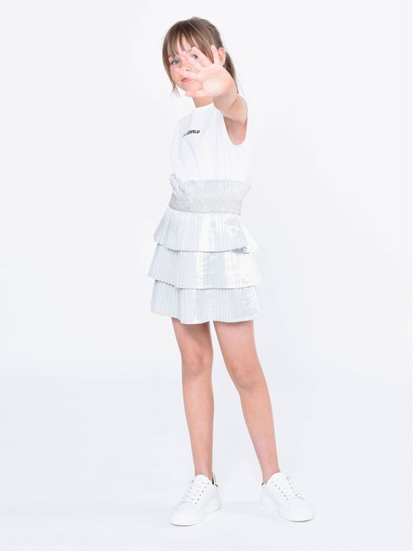 KARL LAGERFELD KARL LAGERFELD Ежедневна рокля Z12240 S Сив Regular Fit