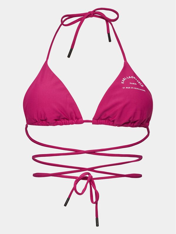 KARL LAGERFELD KARL LAGERFELD Горнище на бански 230W2215 Розов