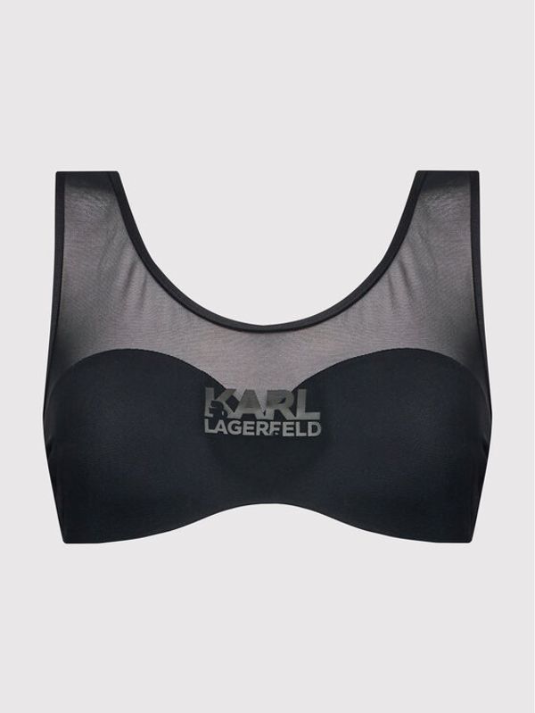 KARL LAGERFELD KARL LAGERFELD Горнище на бански KL22WTP06 Черен