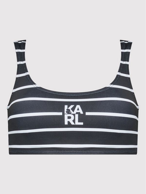 KARL LAGERFELD KARL LAGERFELD Горнище на бански KL22WTP16 Черен