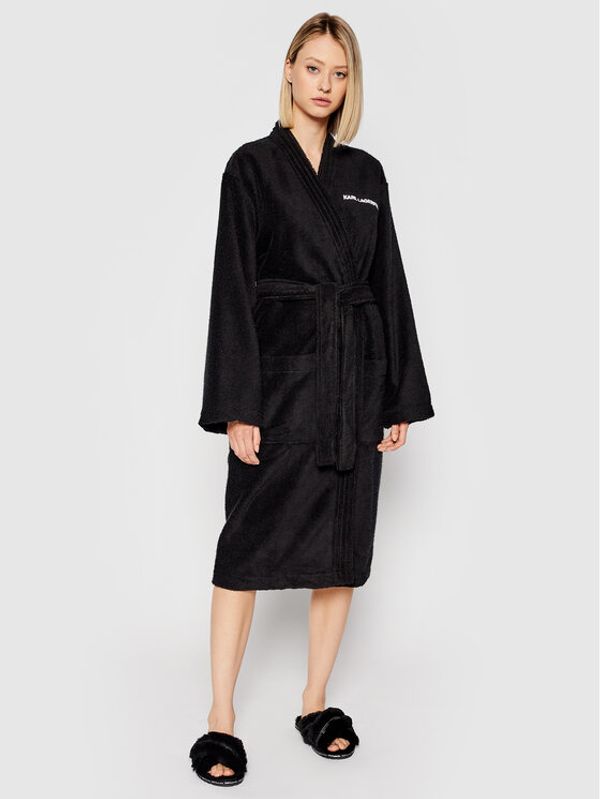 KARL LAGERFELD KARL LAGERFELD Халат Unisex Logo 211M2180 Черен