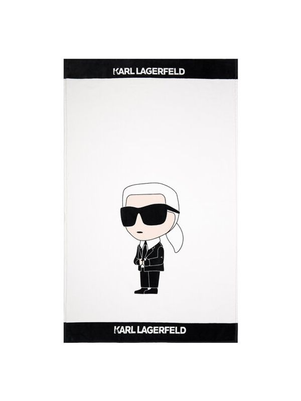 KARL LAGERFELD KARL LAGERFELD Хавлиена кърпа 230W3958 Бял