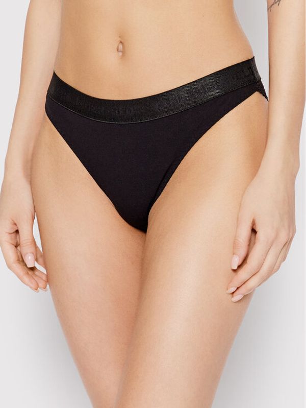 KARL LAGERFELD KARL LAGERFELD Класически бикини с висока талия 211W2105 Черен