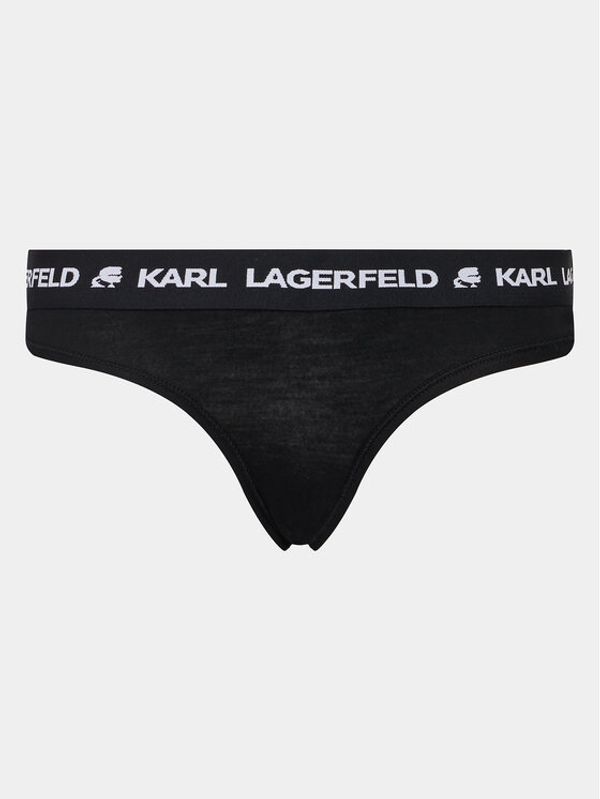 KARL LAGERFELD KARL LAGERFELD Класически дамски бикини 230W2106 Черен