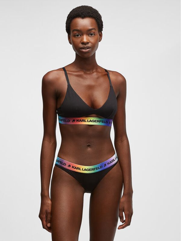 KARL LAGERFELD KARL LAGERFELD Класически дамски бикини Pride 225W2118 Черен