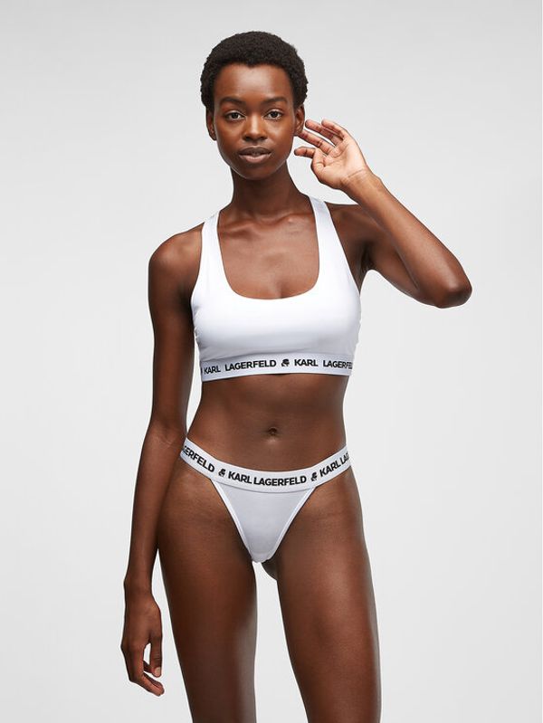 KARL LAGERFELD KARL LAGERFELD Комплект 2 чифта бикини бразилиана 225W2141 Бял