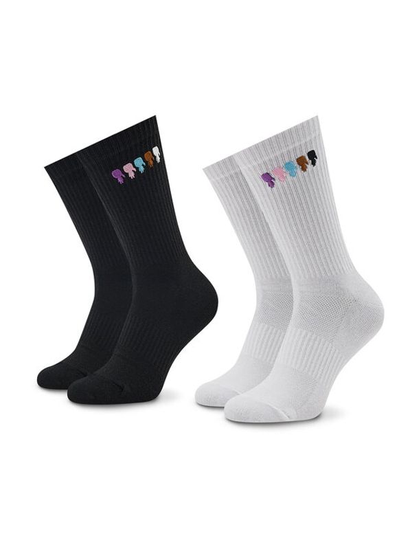 KARL LAGERFELD KARL LAGERFELD Комплект 2 чифта дълги чорапи дамски Pride 225W6002 Цветен