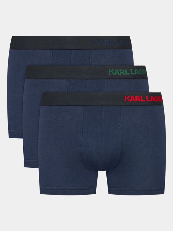 KARL LAGERFELD KARL LAGERFELD Комплект 3 чифта боксерки 230M2100 Тъмносин