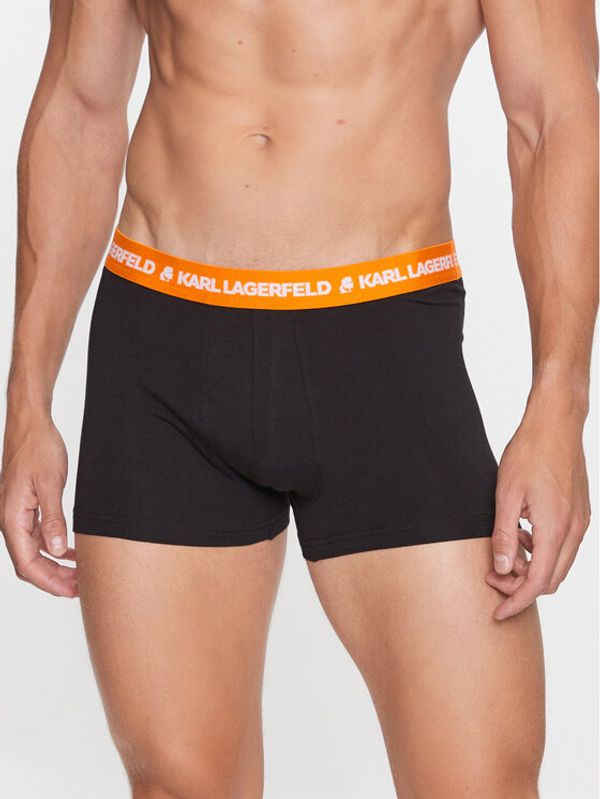 KARL LAGERFELD KARL LAGERFELD Комплект 3 чифта боксерки Logo 220M2210 Черен