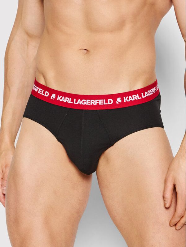 KARL LAGERFELD KARL LAGERFELD Комплект 3 чифта слипове 220M2121 Черен