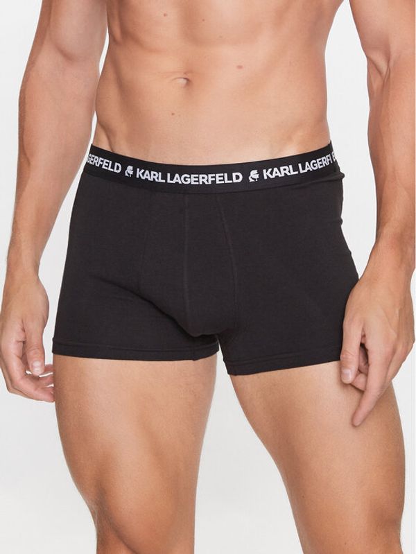 KARL LAGERFELD KARL LAGERFELD Комплект 7 чифта боксери Logo 220M2125 Черен