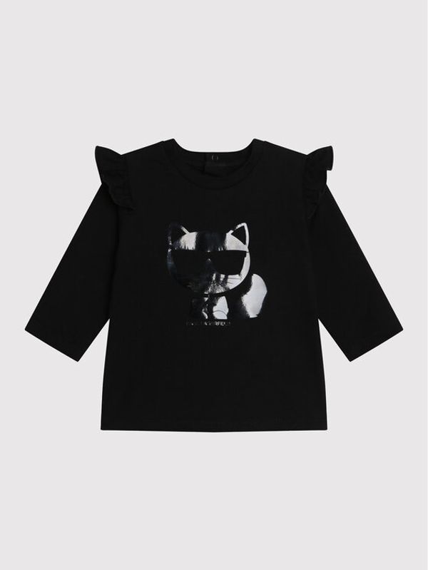 KARL LAGERFELD KARL LAGERFELD Комплект блуза и клин Z98113 S Черен Regular Fit