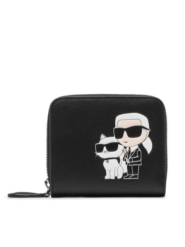KARL LAGERFELD KARL LAGERFELD Малък дамски портфейл 230W3215 Черен