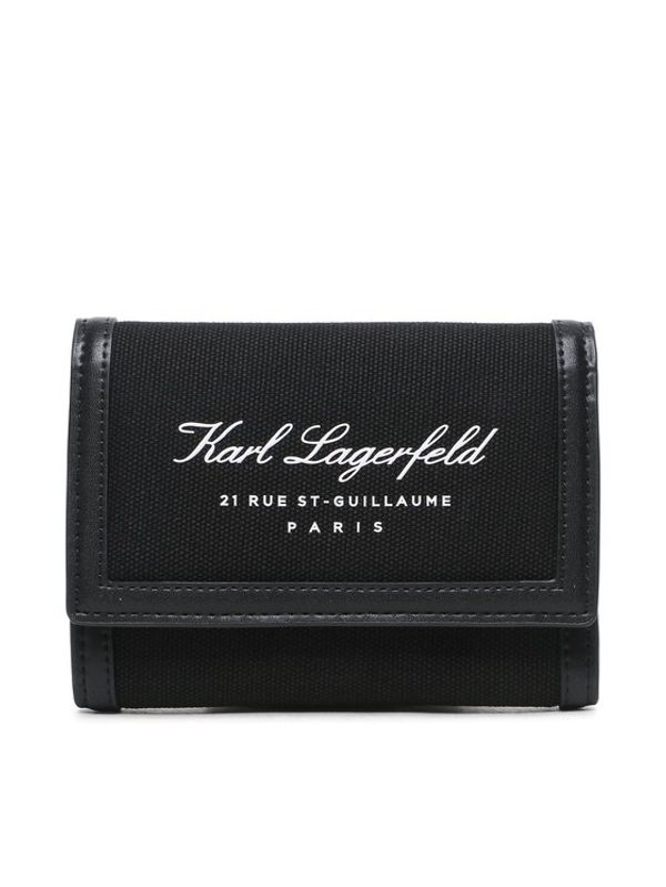 KARL LAGERFELD KARL LAGERFELD Малък дамски портфейл 231W3109 Черен