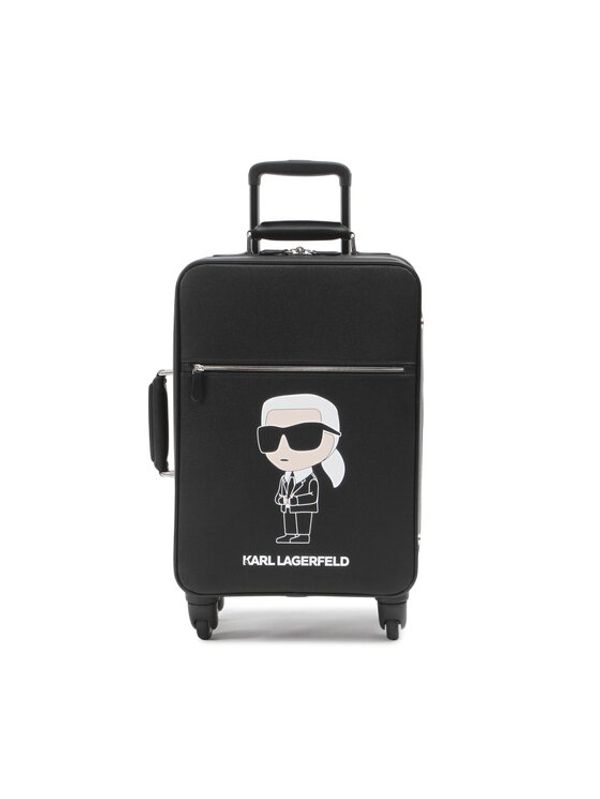 KARL LAGERFELD KARL LAGERFELD Малък твърд куфар 230W3198 Черен
