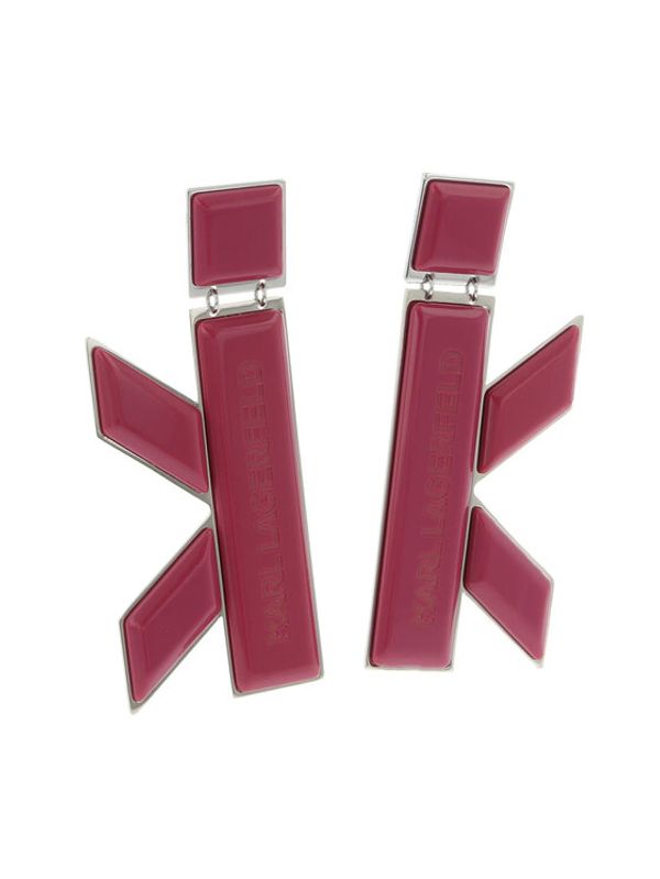 KARL LAGERFELD KARL LAGERFELD Обеци с клипс 221W3931 Розов