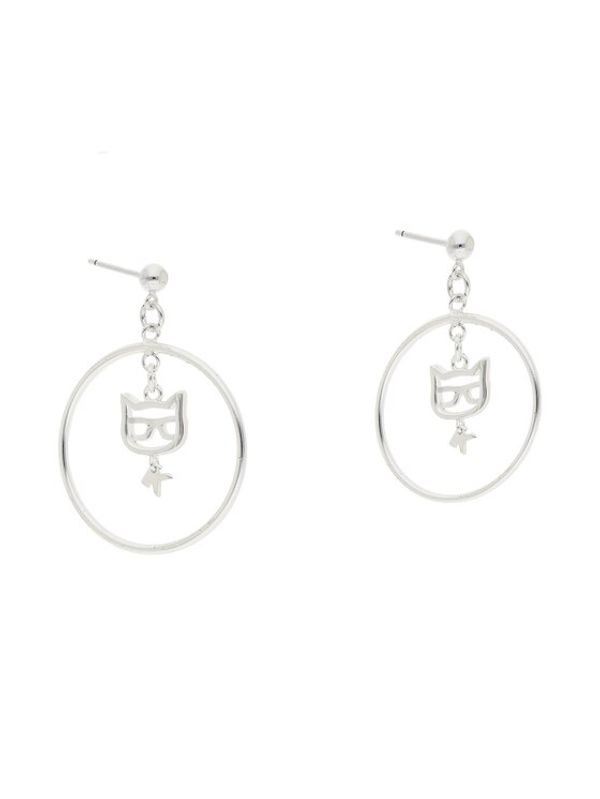 KARL LAGERFELD KARL LAGERFELD Обици 226W3939 Сребрист