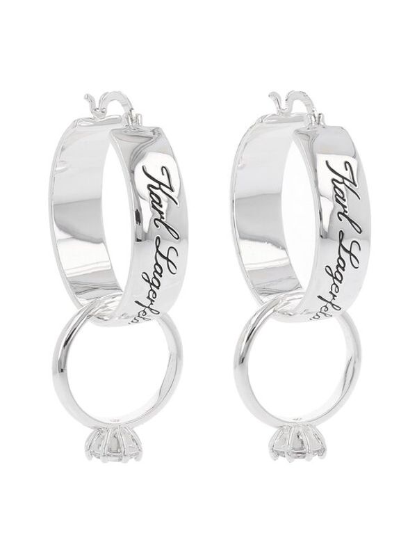 KARL LAGERFELD KARL LAGERFELD Обици 231W3922 Сребрист