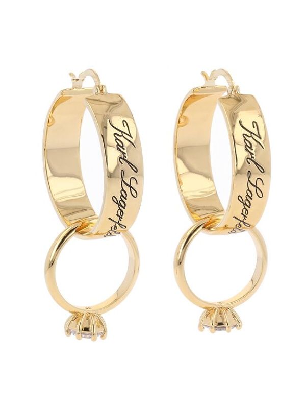 KARL LAGERFELD KARL LAGERFELD Обици 231W3922 Златист