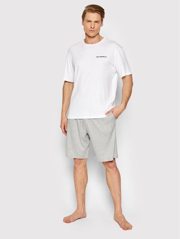 KARL LAGERFELD KARL LAGERFELD Пижама 220M2180 Бял Regular Fit