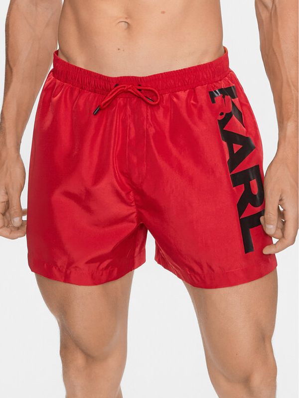 KARL LAGERFELD KARL LAGERFELD Плувни шорти 230M2202 Червен Regular Fit