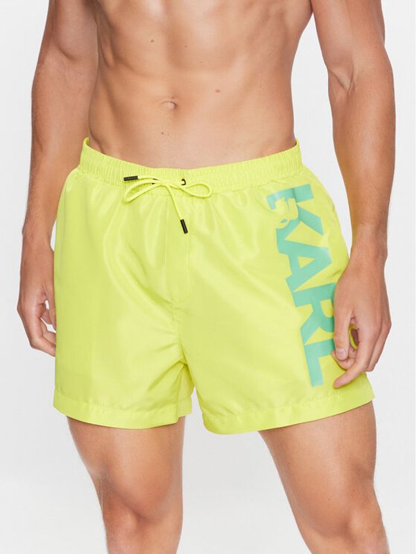 KARL LAGERFELD KARL LAGERFELD Плувни шорти 230M2202 Жълт Regular Fit