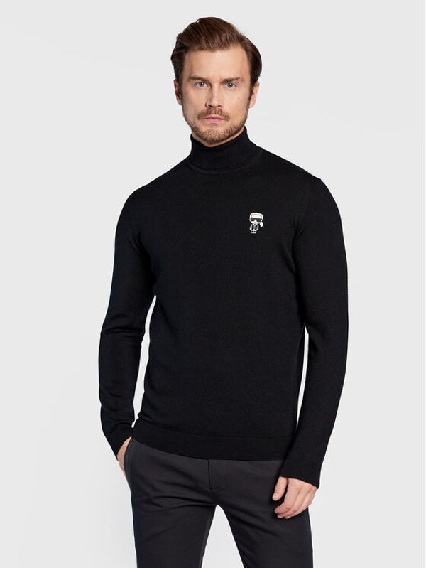 KARL LAGERFELD KARL LAGERFELD Поло 655014 524399 Черен Regular Fit