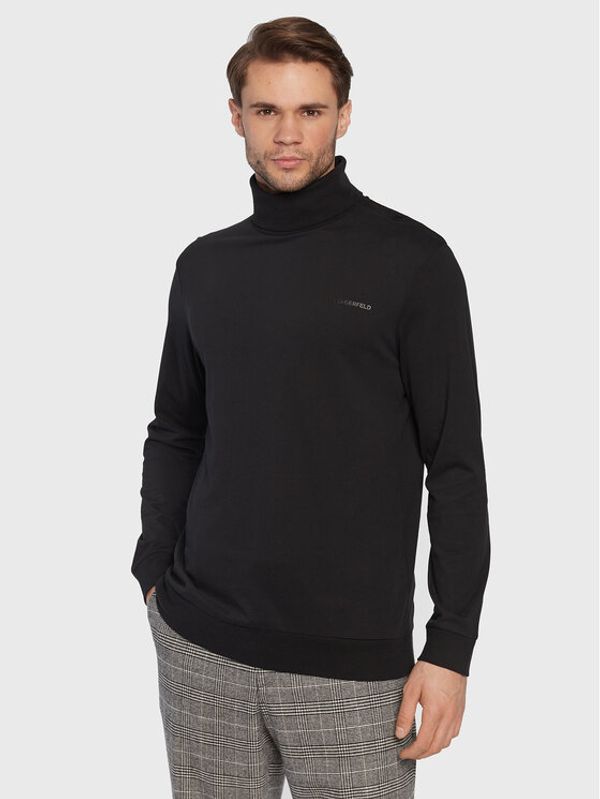 KARL LAGERFELD KARL LAGERFELD Поло 755032 524226 Черен Regular Fit