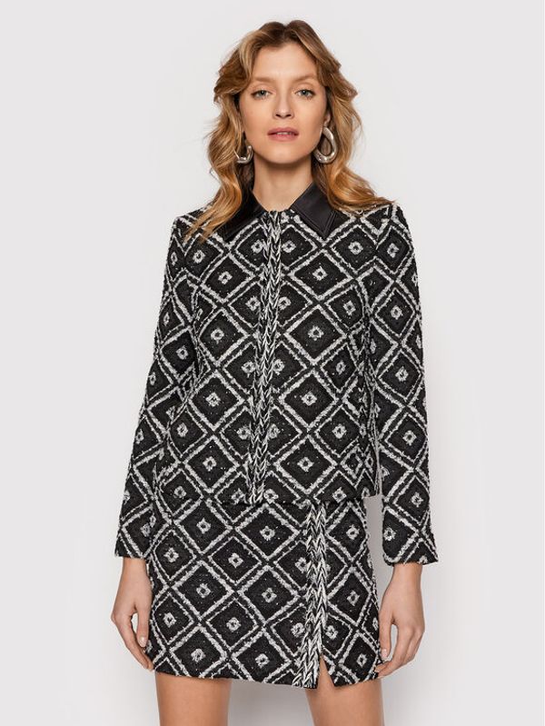 KARL LAGERFELD KARL LAGERFELD Преходно яке Boucle 220W1402 Черен Regular Fit