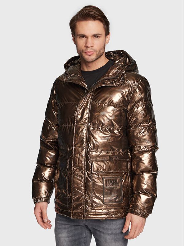 KARL LAGERFELD KARL LAGERFELD Пухено яке 505005 524514 Кафяв Regular Fit