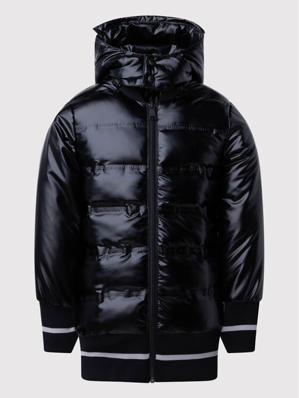 KARL LAGERFELD KARL LAGERFELD Пухено яке Z16136 D Черен Regular Fit
