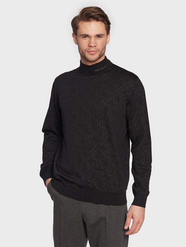 KARL LAGERFELD KARL LAGERFELD Пуловер 655011 524304 Черен Regular Fit