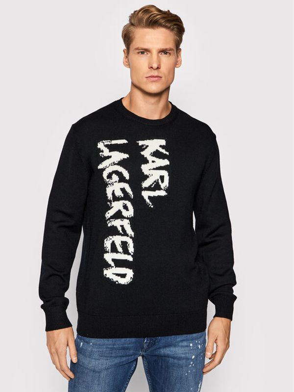KARL LAGERFELD KARL LAGERFELD Пуловер 655025 512399 Черен Regular Fit