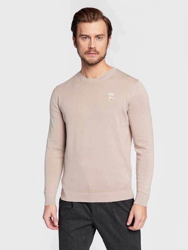 KARL LAGERFELD KARL LAGERFELD Пуловер 655029 524301 Бежов Regular Fit