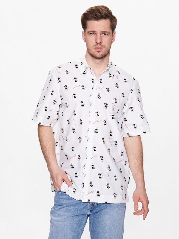 KARL LAGERFELD KARL LAGERFELD Риза DISNEY 605994 532670 Бял Regular Fit
