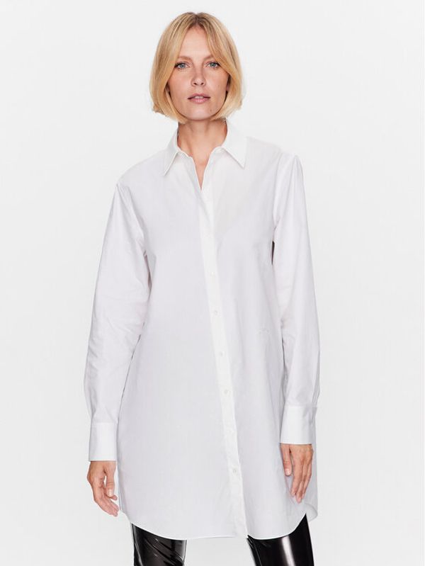 KARL LAGERFELD KARL LAGERFELD Риза Ikonik 2.0 230W1600 Бял Oversize