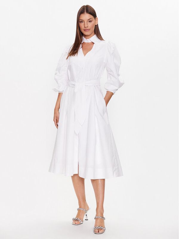 KARL LAGERFELD KARL LAGERFELD Рокля тип риза 231W1304 Бял Regular Fit