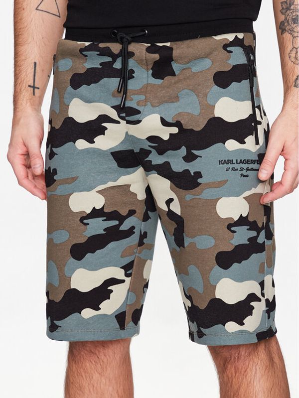 KARL LAGERFELD KARL LAGERFELD Спортни шорти 705010 532900 Зелен Regular Fit