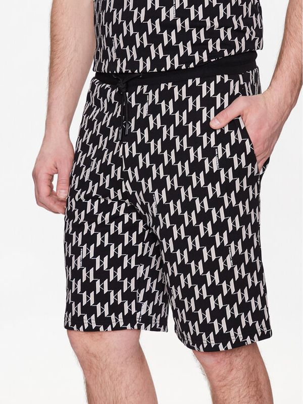 KARL LAGERFELD KARL LAGERFELD Спортни шорти 705075 532951 Черен Regular Fit