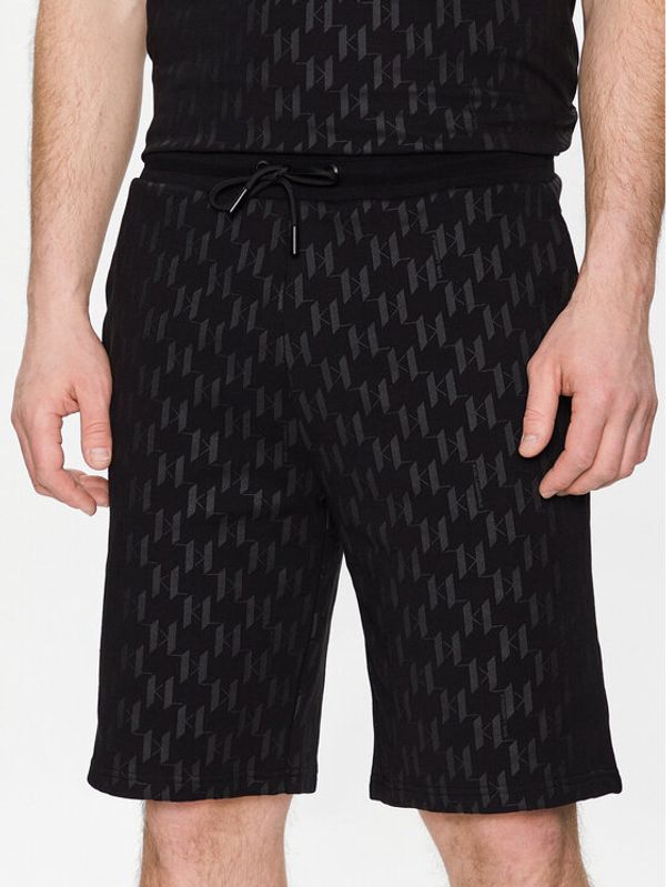 KARL LAGERFELD KARL LAGERFELD Спортни шорти 705075 532951 Черен Regular Fit