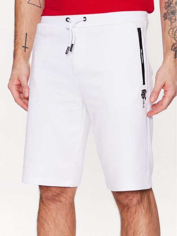 KARL LAGERFELD KARL LAGERFELD Спортни шорти 705092 531900 Бял Regular Fit
