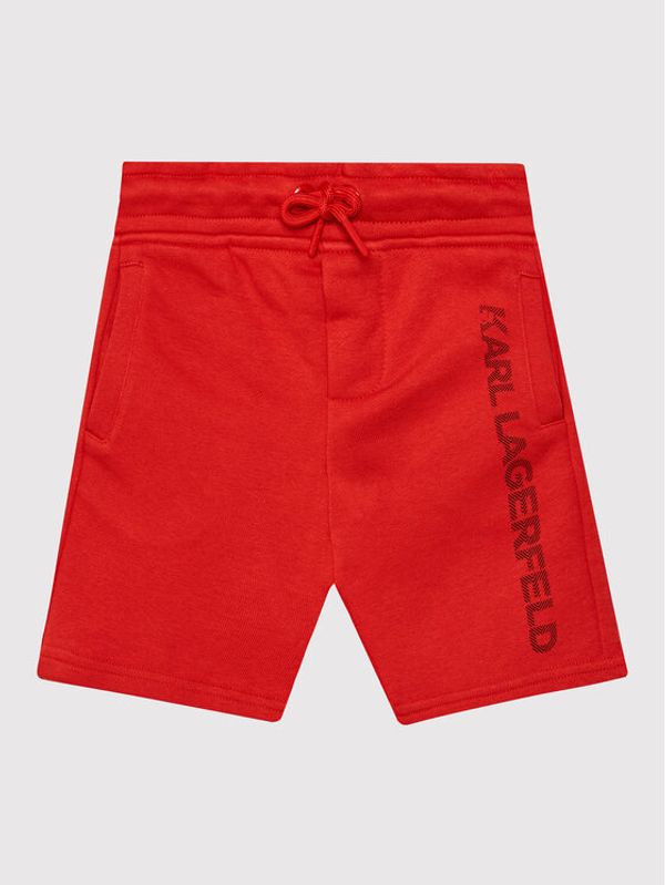 KARL LAGERFELD KARL LAGERFELD Спортни шорти Z24128 S Червен Regular Fit