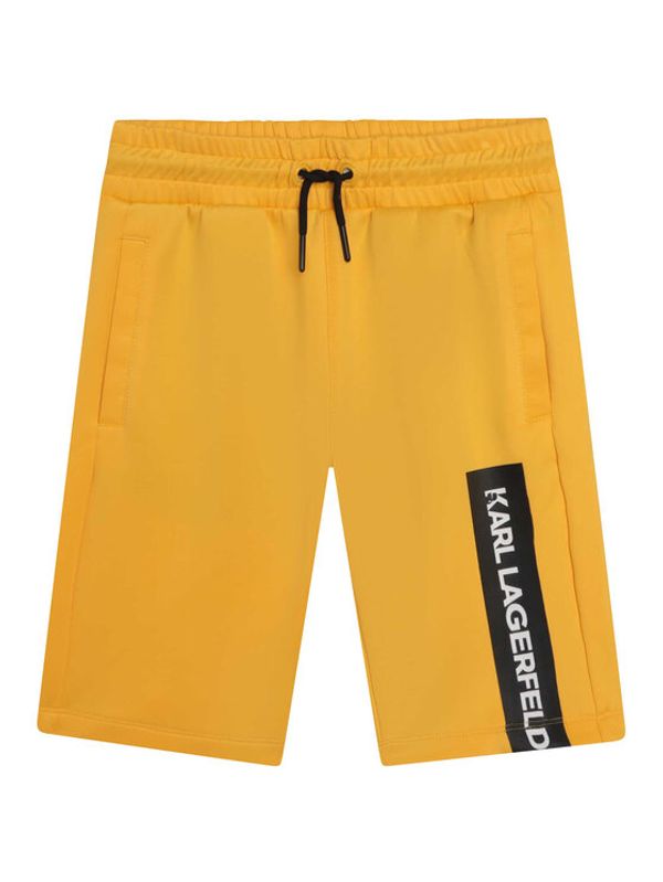 KARL LAGERFELD KARL LAGERFELD Спортни шорти Z24153 S Жълт Regular Fit