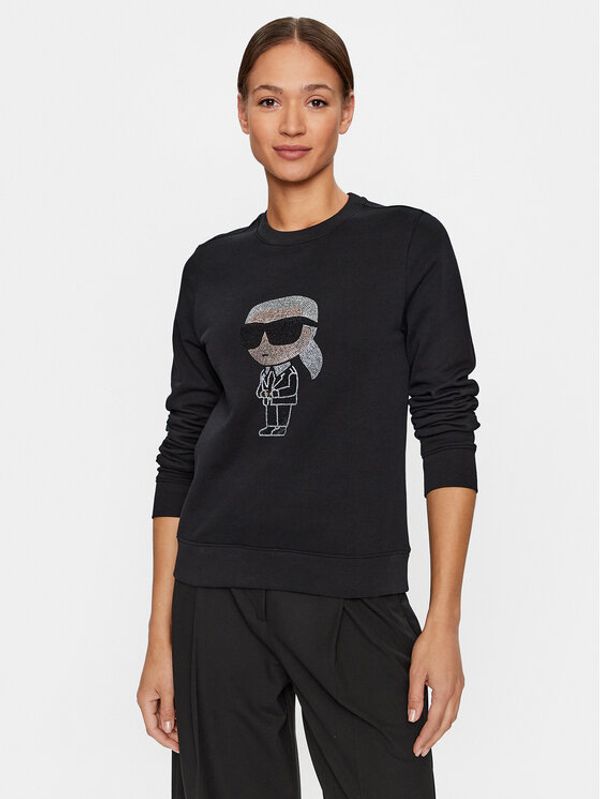 KARL LAGERFELD KARL LAGERFELD Суитшърт 230W1870 Черен Regular Fit