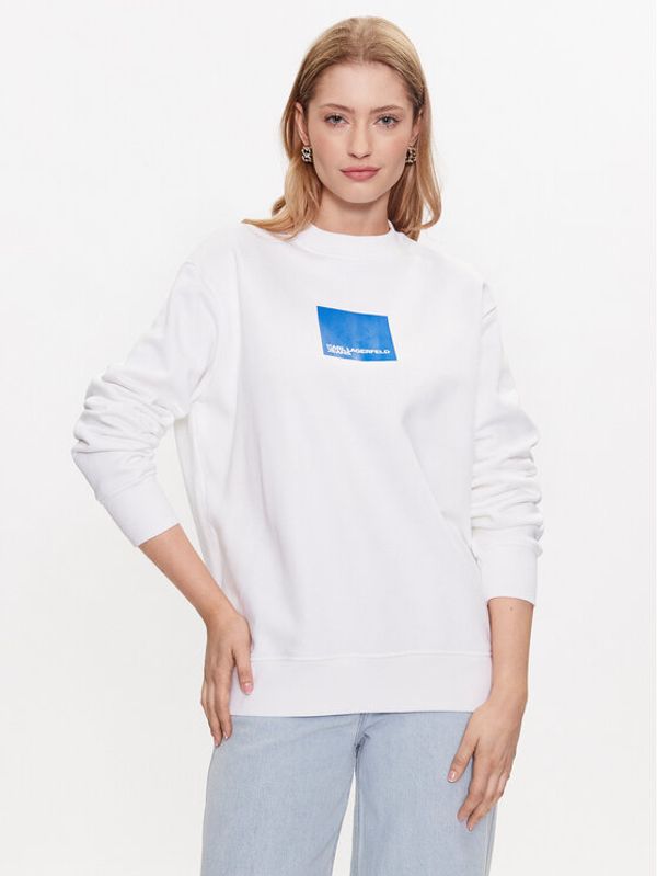 KARL LAGERFELD KARL LAGERFELD Суитшърт 231J1803 Бял Regular Fit