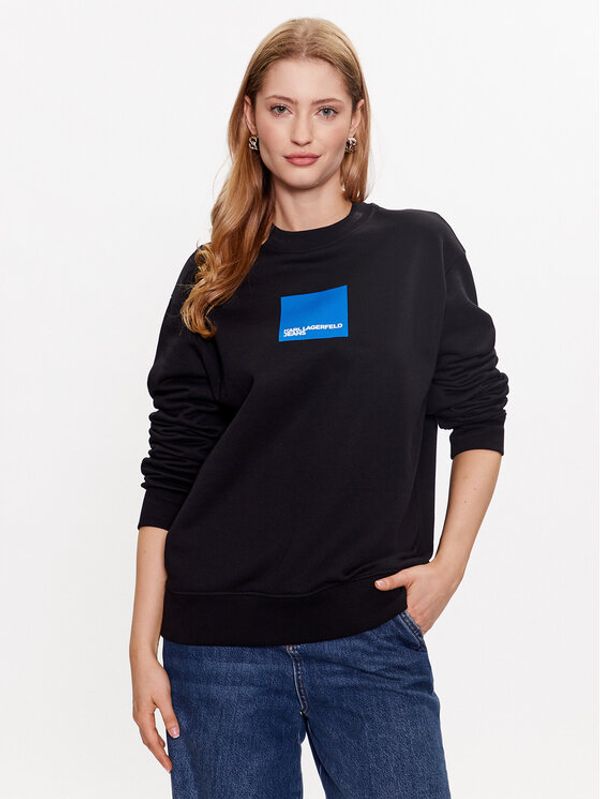 KARL LAGERFELD KARL LAGERFELD Суитшърт 231J1803 Черен Regular Fit